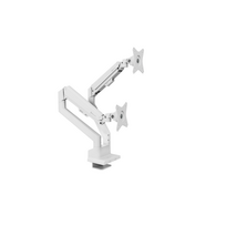 Arozzi Desk Mount | Neo Duo - Gas Spring Monitor Arm AZ-ALZARE-NEO-DUO-WT | Tilt, Swivel, Rotation | Maximum weight (capacity) 9 kg | White