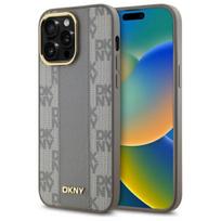 DKNY dėklas iPhone 14 Pro Max telefonui su MagSafe, smėlio spalvos