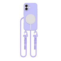 Tech-Protect MagNecklace MagSafe dėklas iPhone 16 su virvele, violetinis