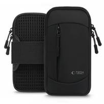 Tech-Protect M6 sportinis dėklas ant rankos telefonams iki 6.9", juodas