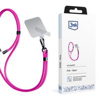 Išmaniojo telefono dirželis 3mk EasyClip ant kaklo ir peties, rožinis
