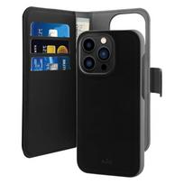 Puro Wallet Detachable MagSafe 2in1 dėklas iPhone 14 Pro Max, juodas