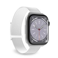 Puro Sport nailoninis dirželis Apple Watch 38 / 40 / 41 mm laikrodžiui, baltas
