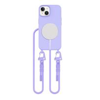 Tech-Protect dėklas iPhone 14 MagNecklace MagSafe su virvele, levandų