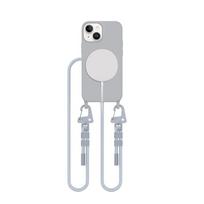 Tech-Protect iPhone 13 mini dėklas MagNecklace MagSafe, pilkas