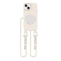 Tech-Protect MagNecklace MagSafe dėklas iPhone 14 su virvele, smėlio spalvos