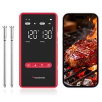 Meatmeet X Pro Kitchen Thermometer with Bluetooth/WiFi App for Grill, Oven, Smoker – Black