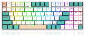 Belaidė žaidimų klaviatūra Redragon K643WGC-RGB-PRO, EN, balta sp.