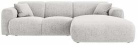 Kampinė sofa Cosmopolitan Design Nolio Haga 06, šviesiai pilka sp., dešininė, 170 x 260 cm x 72 cm