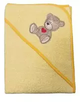 Bathing cover - 217 - TERRY - HAFT -TEDDY BEAR - size 100x100 -  YELLOW
