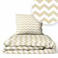 Dangčių rinkinys – 2 vnt. – 135x100, 40x60 – ZIGZAG – SMĖLIO SPALVOS