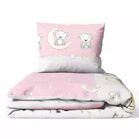 Cover set -  2 pcs - 135x100, 40x60 - LEON - PINK