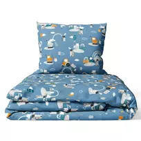 Cover set -  2 pcs - 135x100, 40x60 - TRACTORS with RAINBOW
