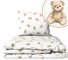 Cover set -  2 pcs - 135x100, 40x60 -   PLUSH TEDDY BEAR