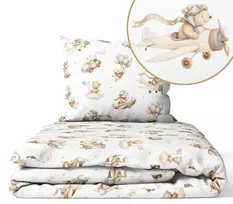 Cover set -  2 pcs - 135x100, 40x60 -   FLYING TEDDY BEAR