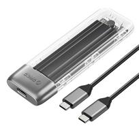 Orico TXM2-C3 išorinis M.2 NVMe SSD diskų dėklas, USB-C 10Gb/s, pilkas