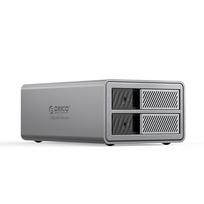 Orico 9828RU3 2-vietų diskų masyvas 2.5"/3.5" SATA HDD/SSD, pilkas