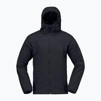 Vyriška pašiltinta striukė NORRONA Femund Thermo60 Zip Hood caviar black