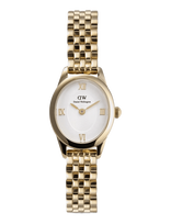 Daniel Wellington - Ophelia Mini 22X25.5 Beans Link White G - Analoginis laikrodis - Aukso
