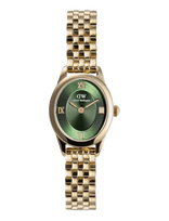 Daniel Wellington - Ophelia Mini 22X25.5 Beans Link Emerald G - Analoginis laikrodis - Aukso