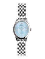 Daniel Wellington - Ophelia Mini 22X25.5 Beans Link Ice Blue S - Analoginis laikrodis - Sidabro