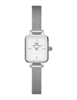 Daniel Wellington - Quadro Mini 15.4X18.2 Sterling S White - Analoginis laikrodis - Sidabro