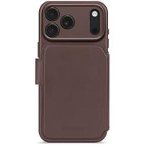 Decoded odinis atverčiamas dėklas iPhone 17 Pro telefonui, rudas
