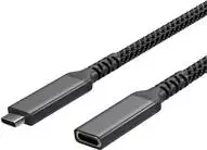 USB-C ilginimo laidas USB-C > USB-C lizdas 3.2 PD Textil 0,5m (FL31-74003)