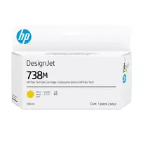 HP 738M 130 ml geltonas DesignJet rašalo kasetė su spausdinimo galvute, terminis rašalinis