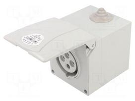 Connector: AC supply 3-phase | socket | female | 16A | 400VAC | IP44