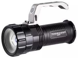 LED Žibintuvėlis 10W 800Lm IP44 (165x110x75mm) + 18650 Akumuliatorius 3x2300mAh