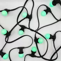LED spalvota lemputė 1W E27 G45 240V 55Lm PC RGB