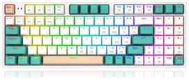 Belaidė žaidimų klaviatūra Redragon K643WGC-RGB-PRO, EN, balta sp.