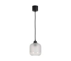 BRILAGI - LED pakabinama liustra ant laido RETRO GLASS 1xE27/60W/230V skersmuo 14 cm juoda/balta