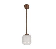BRILAGI - LED liustra ant laido RETRO GLASS 1xE27/60W/230V skersmuo 14 cm ruda/balta