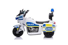 Vaikiškas elektrinis motociklas Police, mėlyna/balta