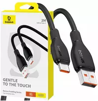 „Baseus“ USB-A – USB-C kabelis, 2 m, juodas (6932172652951)