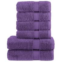 Rankšluosčių rinkinys SOLUND, 6vnt., violetiniai, 600g/m²