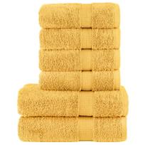 Rankšluosčių rinkinys SOLUND, 6vnt., auksiniai, 600g/m²