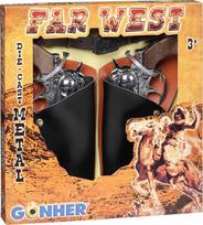 Pulio Cowboy set – 2 revolvers and a Gonher belt