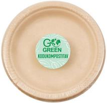 Vienkartinės lėkštės Go Green Round, Ø 15 cm, 10 vnt.