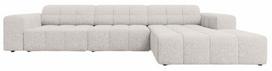 Kampinė sofa Cosmopolitan Design Chicago Haga 06, šviesiai pilka sp., dešininė, 167 x 294 cm x 78 cm