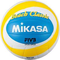 Tinklinio kamuolys Mikasa Beach Classic BV543C-VXB-YSB, 5 dydis, mėlyna sp./balta sp./geltona sp.