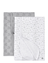 Pippi - Baby Blanket -Aop (2-Pack) - Kūdikių antklodė - Pilka