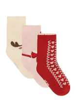 Minymo - 3-Pack Socks - Kūdikių kojinės - Rožinė