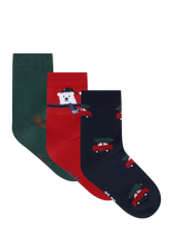 Minymo - 3-Pack Socks - Kūdikių kojinės - Tamsiai mėlyna