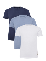 Lyle & Scott - Loungewear 3 Pack T-Shirts - Marškinėliai trumpomis rankovėmis - Tamsiai mėlyna