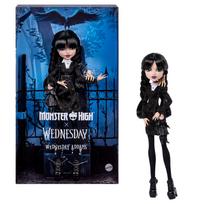 MONSTER HIGH X WEDNESDAY kolekcinė lėlė Trečiadienė (JNJ91)