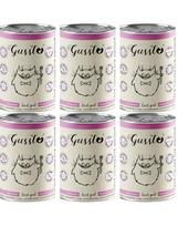 GUSSTO Cat Fresh Goat šlapias kačių maistas su ožkiena, 6 x 400 g