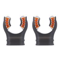 2Pcs Universals Scubas Diving Snorkel Regulator Mouthpiece Silicone Snorkel Mouthpiece Scubas Diving Accessories black